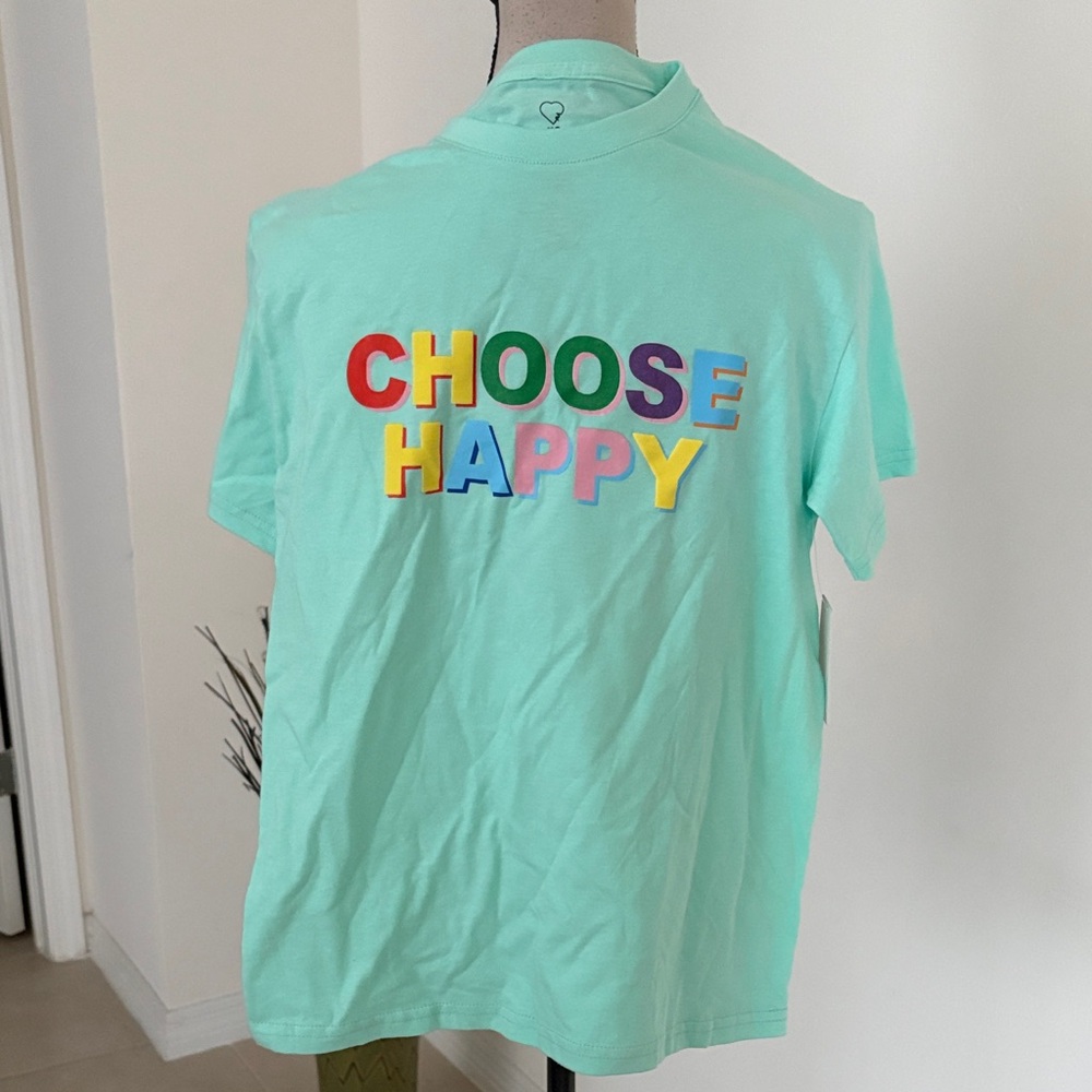 NWT XS women’s t shirt XS choose happy 1091